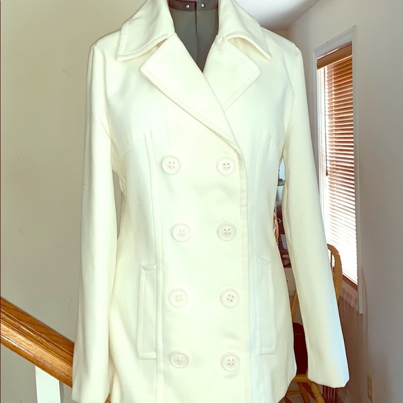 Jackets & Coats Winter White Pea Coat Poshmark